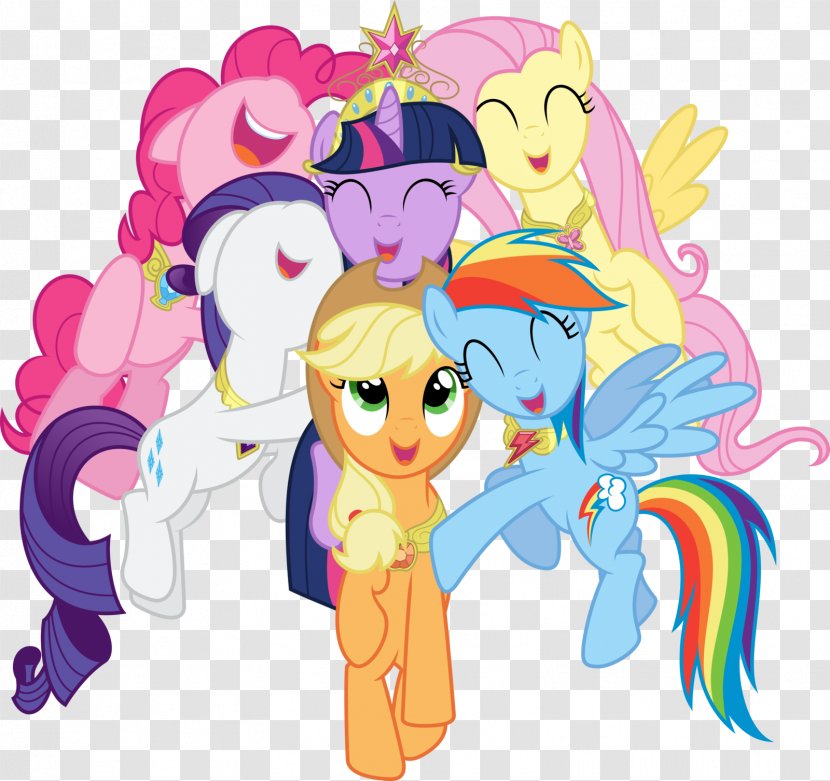 Rarity Pony Twilight Sparkle Pinkie Pie Applejack - Flower - My Little Transparent PNG
