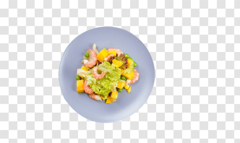 Vegetarian Cuisine Salad Mango - Food - Shrimp Transparent PNG