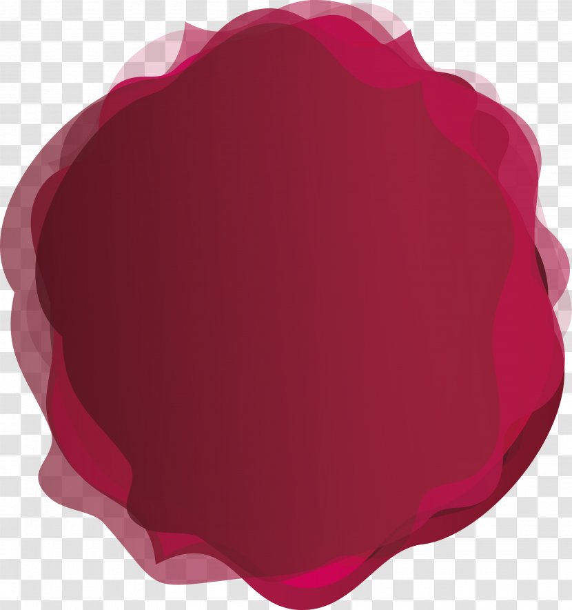 Red Burgundy Wine - Irregular Title Box Transparent PNG
