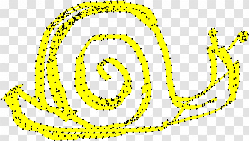 Circle Point Symbol Area Pattern - Yellow - Snail Transparent PNG