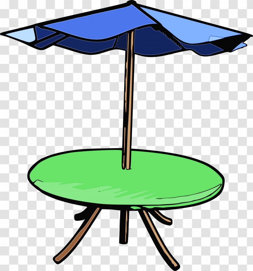 Table Outdoor Clip Art Furniture Shade - Wet Ink - Umbrella Transparent PNG