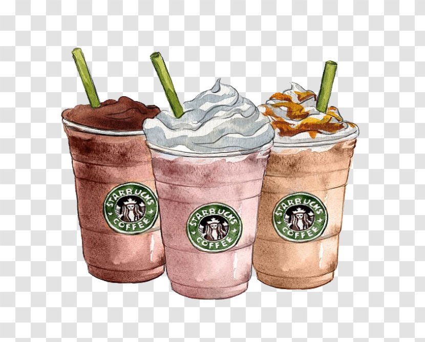 Latte Coffee Starbucks Cafe Clip Art - Cup - Ice Cream Transparent PNG