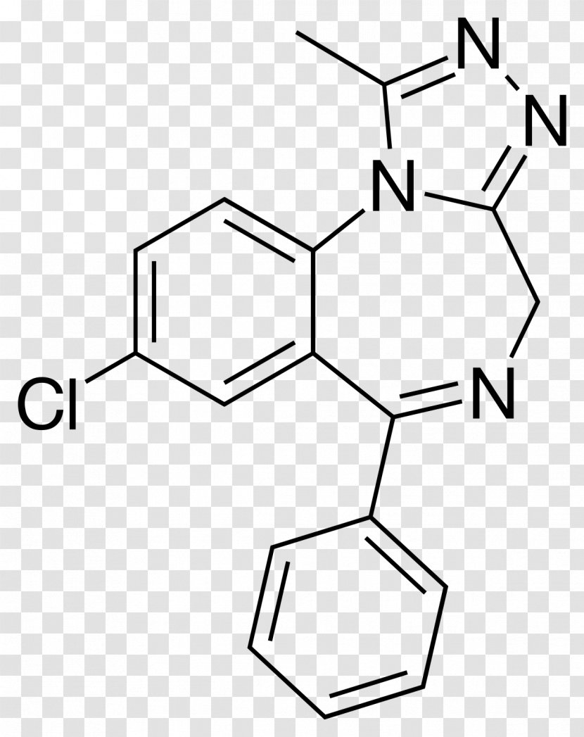 Alprazolam Triazolobenzodiazepine Anxiolytic Pharmaceutical Drug - Hand - Physical Structure Transparent PNG