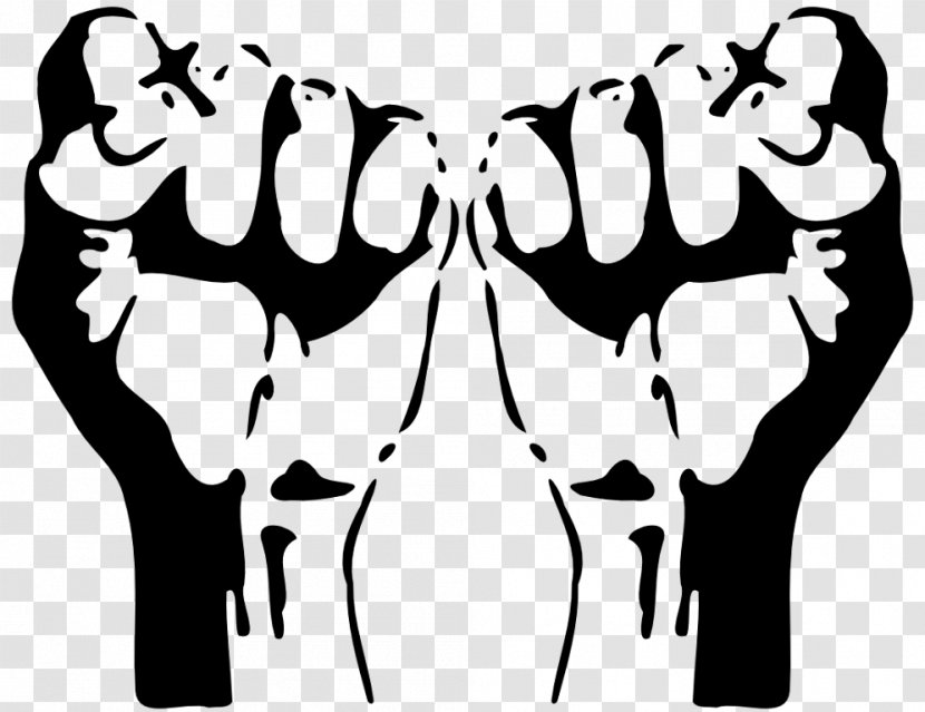 Raised Fist 1968 Olympics Black Power Salute Clip Art - Heart - Pictures Of Fists Transparent PNG