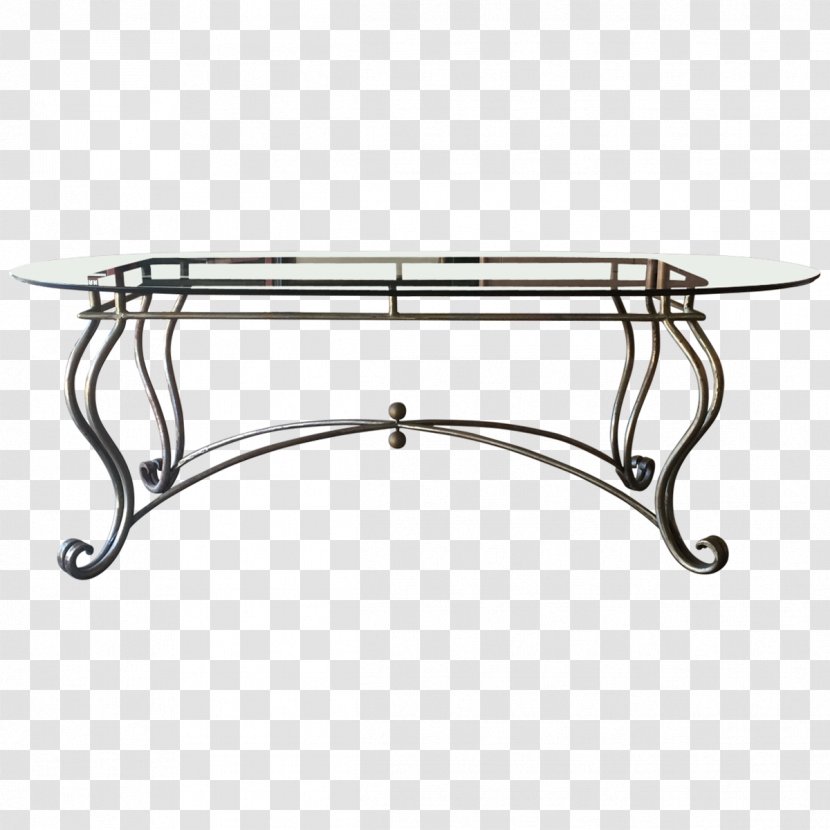 Coffee Tables Line Angle - Oval - Iron Table Transparent PNG