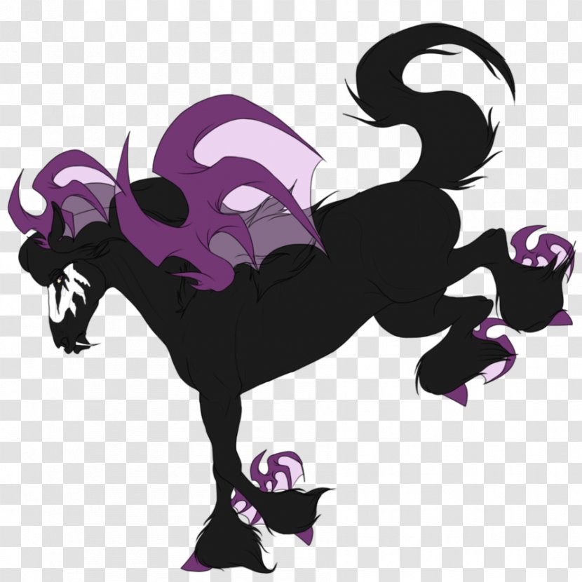 Horse Carnivora Legendary Creature Clip Art - Purple Transparent PNG