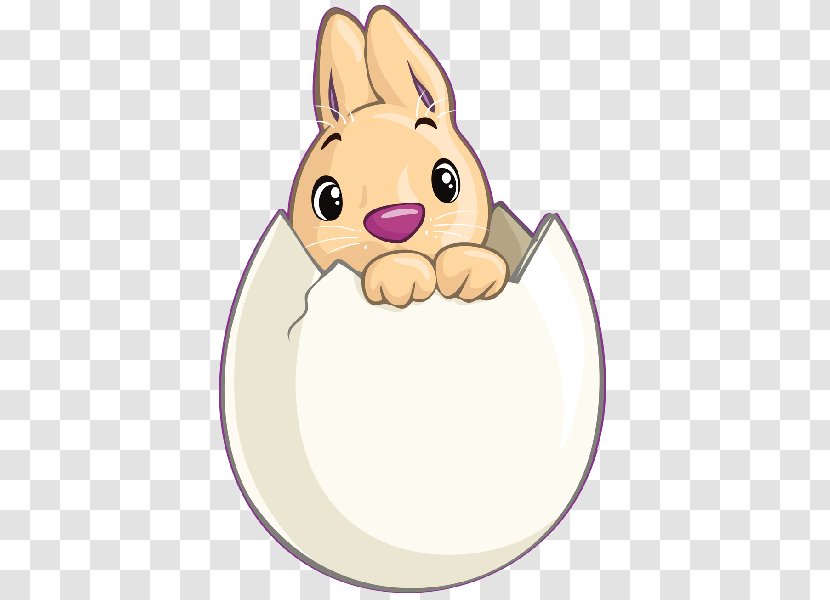 Easter Bunny Hare Rabbit Egg - Mammal Transparent PNG