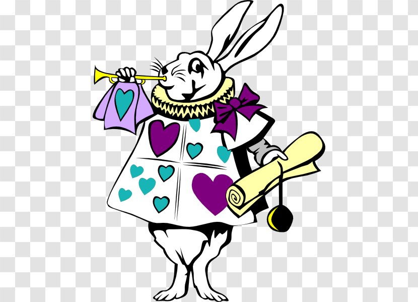 White Rabbit Alice's Adventures In Wonderland Mad Hatter Queen Of Hearts - Cheshire Cat - Alice Cooper Transparent PNG
