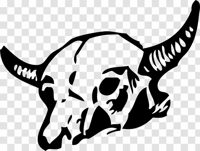 Death Clip Art - Monochrome - Bull Transparent PNG