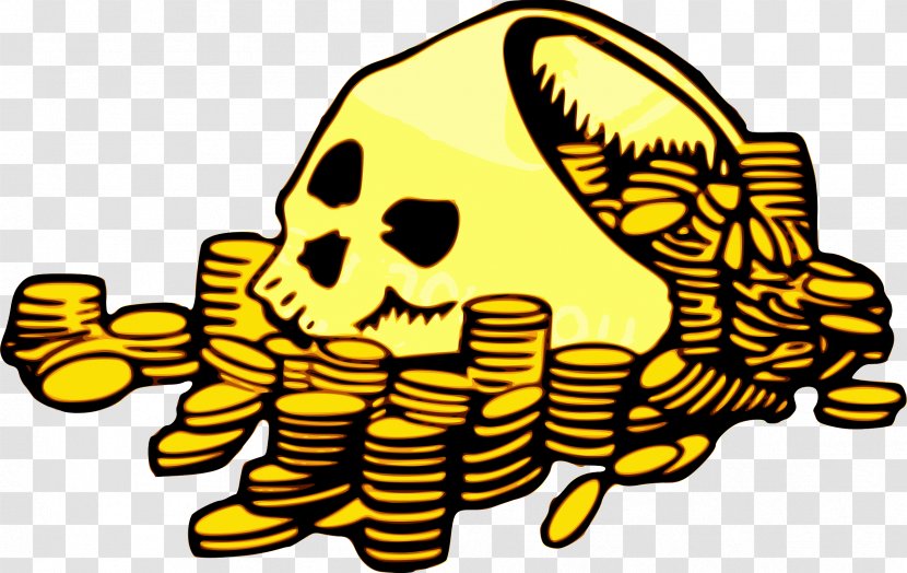 Gold Coin Clip Art - Skull - Skulls Transparent PNG