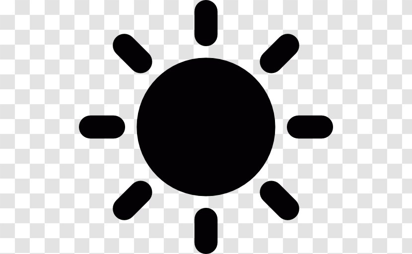Black Sun Solar Symbol - Monochrome Photography - White Transparent PNG