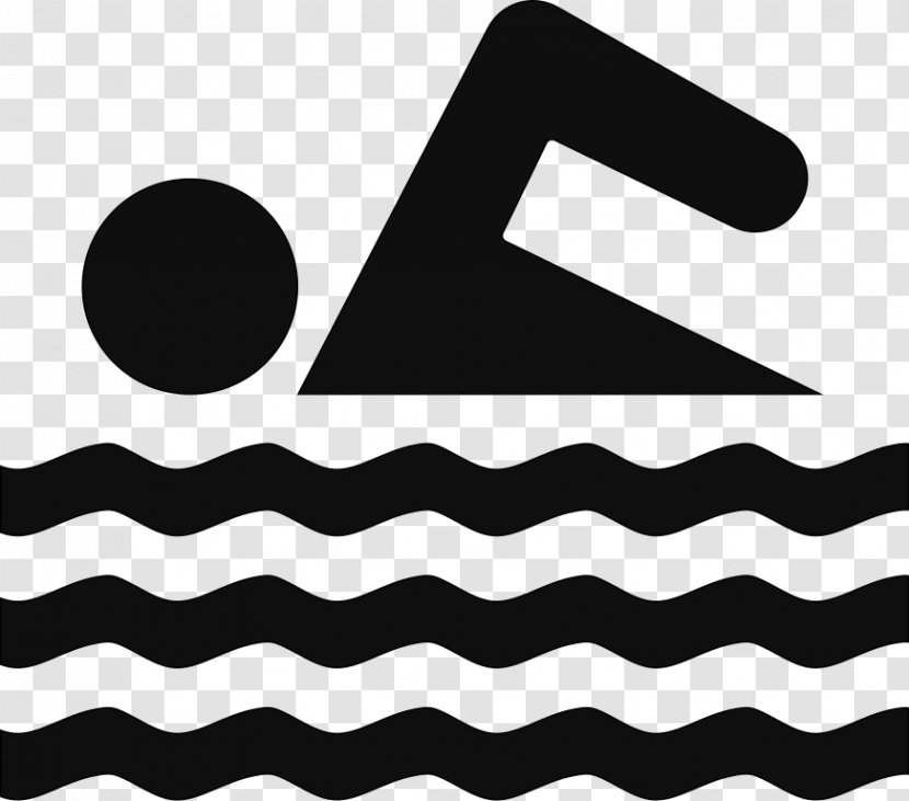 Swimming - Computer Font - Black And White Transparent PNG