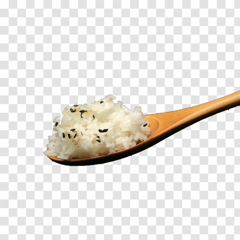 Spoon Cooked Rice - Sesame Transparent PNG