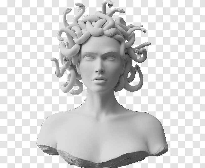 Foamo Medusa Gorgon City Imagination - Monochrome Photography Transparent PNG