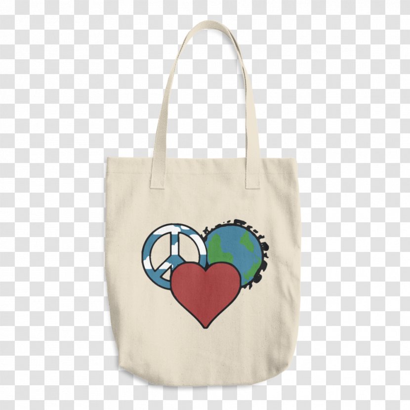 Tote Bag T-shirt Handbag Zipper - Towel - Peace And Love Transparent PNG