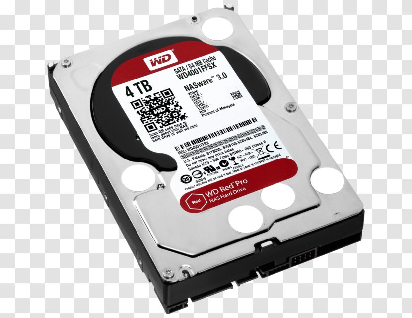 Serial ATA Western Digital WD Red Pro Hard Drives Network Storage Systems - Wd - Sata Hdd Transparent PNG