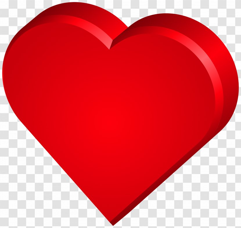 Red Heart Valentine's Day Design - PNG Clip Art Image Transparent PNG