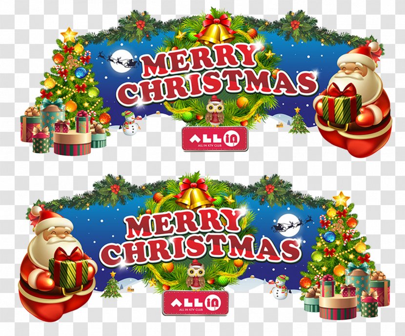 Santa Claus Christmas Tree Ornament - Xmas - Colorful Door Design Transparent PNG