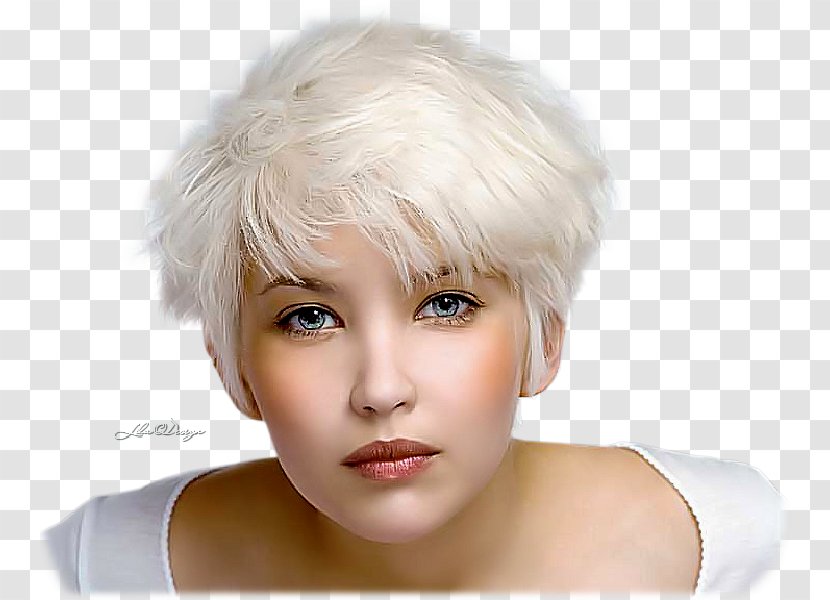 Hairstyle Pixie Cut Bob Short Hair Blond - Beauty Transparent PNG