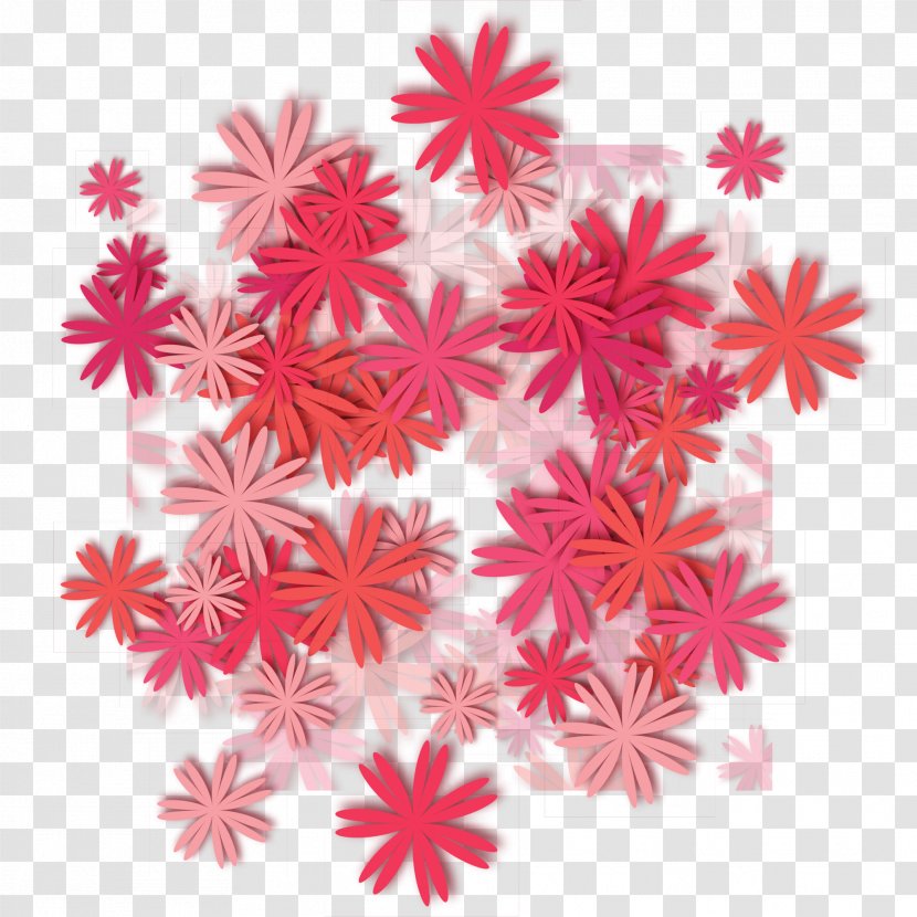 Red Designer - Maple Leaf - Flower Frame Transparent PNG