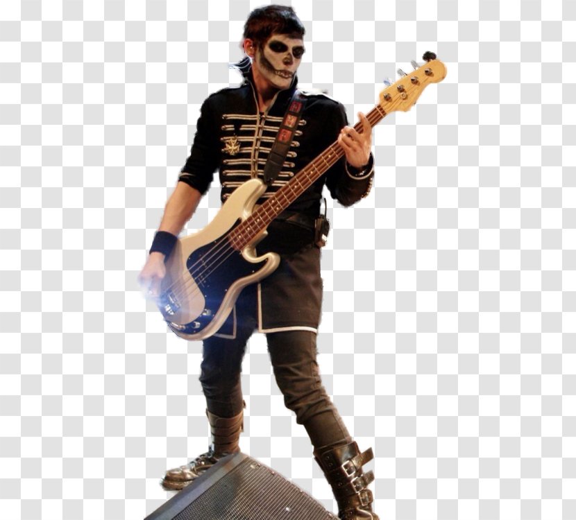 Bass Guitar Bassist The Black Parade Is Dead! My Chemical Romance - Flower Transparent PNG