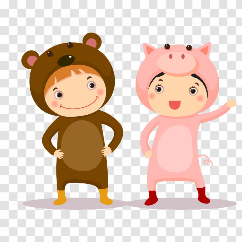Clip Art Costume Vector Graphics Illustration Royalty-free - Smile - Bear Graphic Transparent PNG