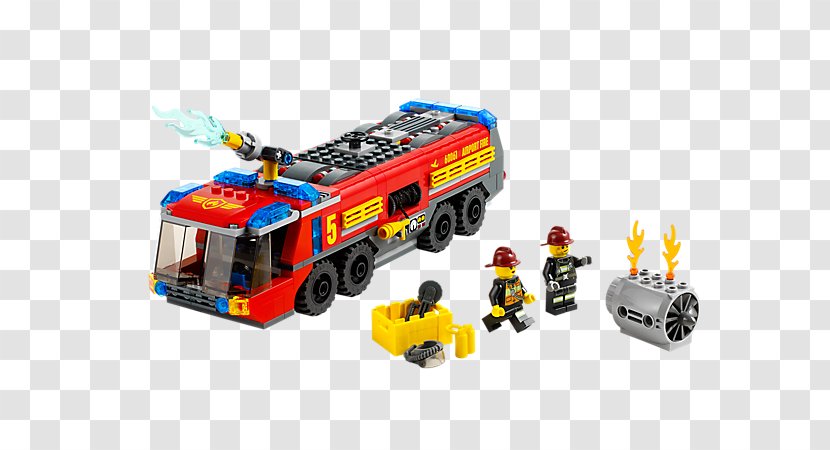 LEGO 60061 City Airport Fire Truck Amazon.com Lego Minifigure Toy - Bricklink Transparent PNG