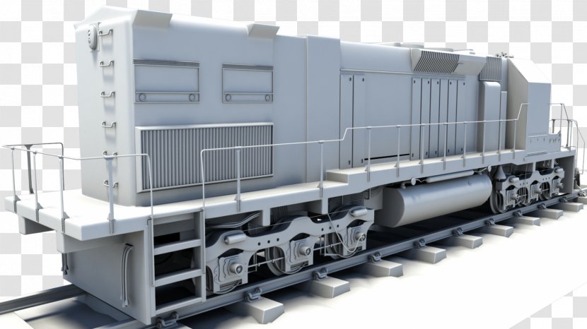 Railroad Car Passenger Cargo Rail Transport Locomotive - Train - Machine Transparent PNG