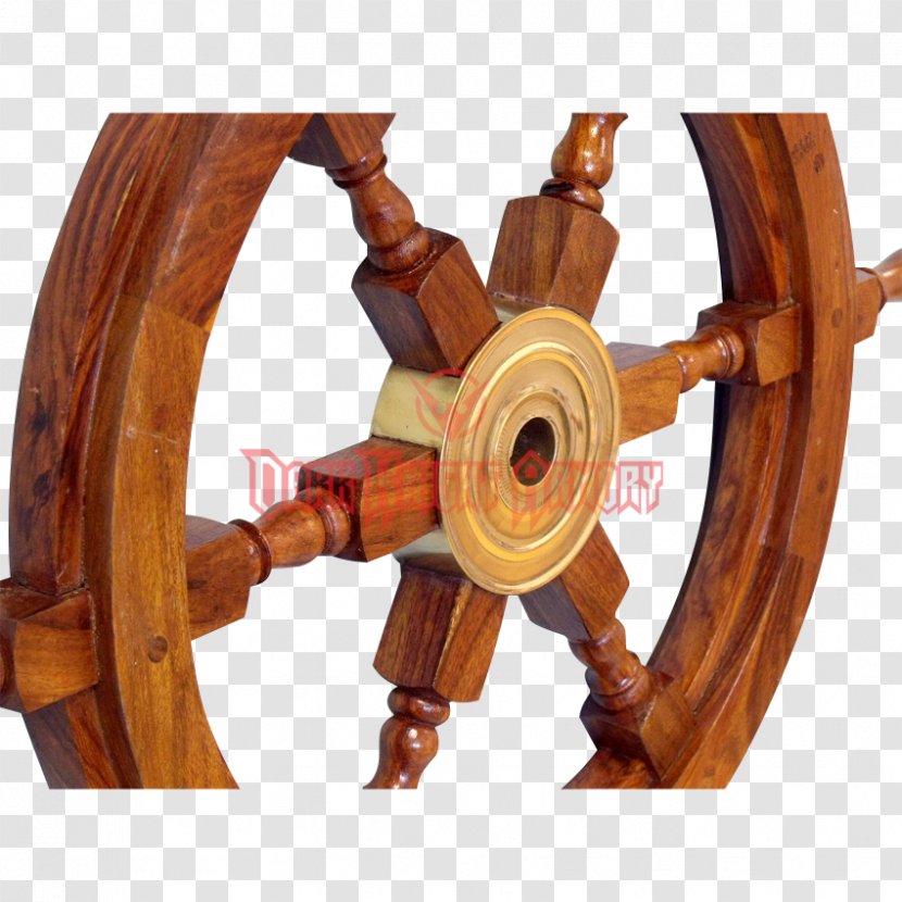 Ship's Wheel Helmsman Wood - Sword - Wooden Transparent PNG