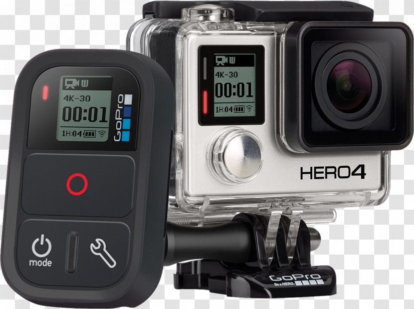GoPro Hero 4 Remote Controls Camera - Gopro - Cameras Transparent PNG