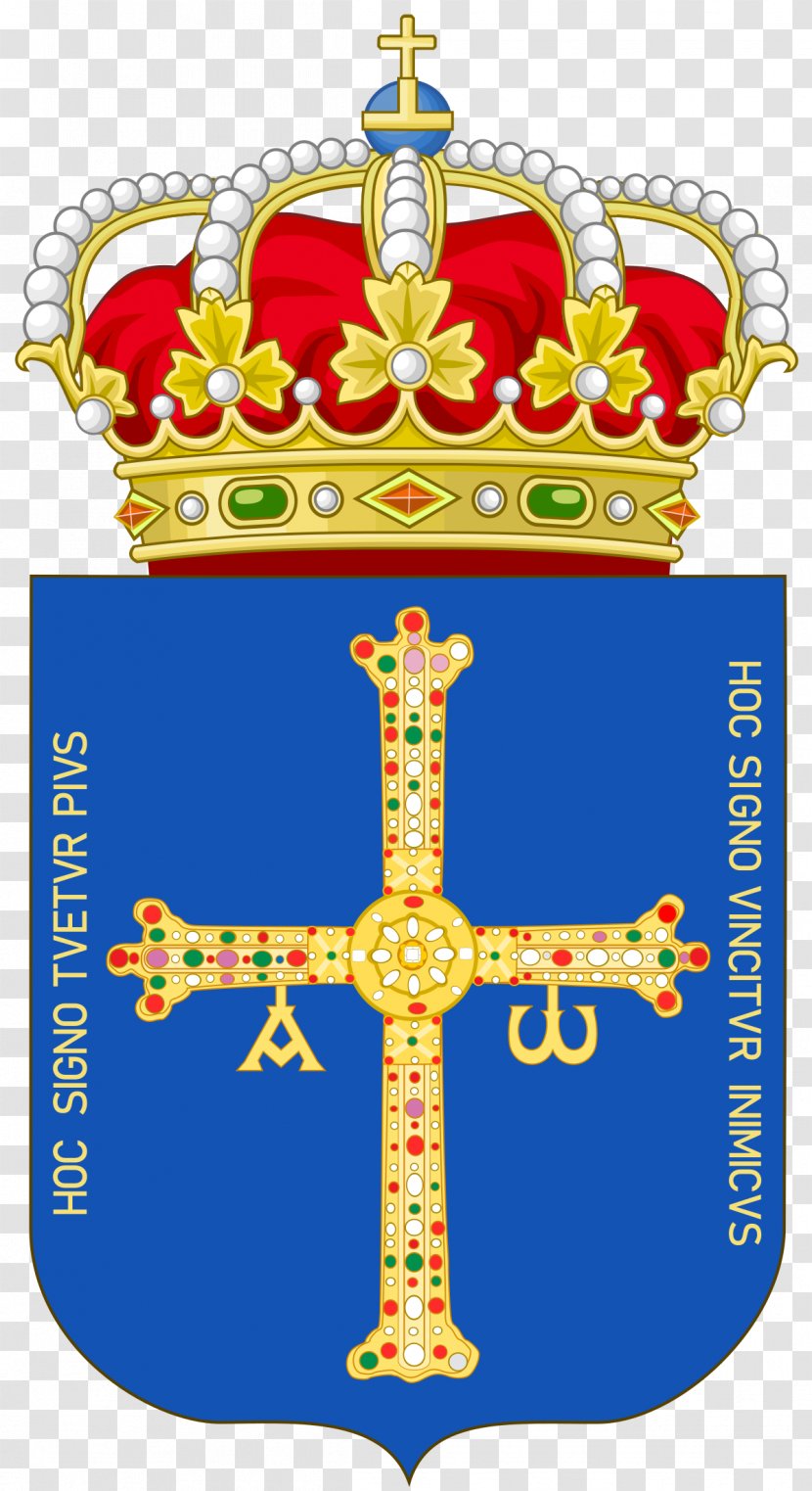 Kingdom Of Asturias Victory Cross Coat Arms - Spain - Enlightenment Transparent PNG