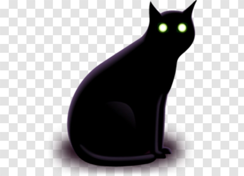 Black Cat Pet - Mammal Transparent PNG