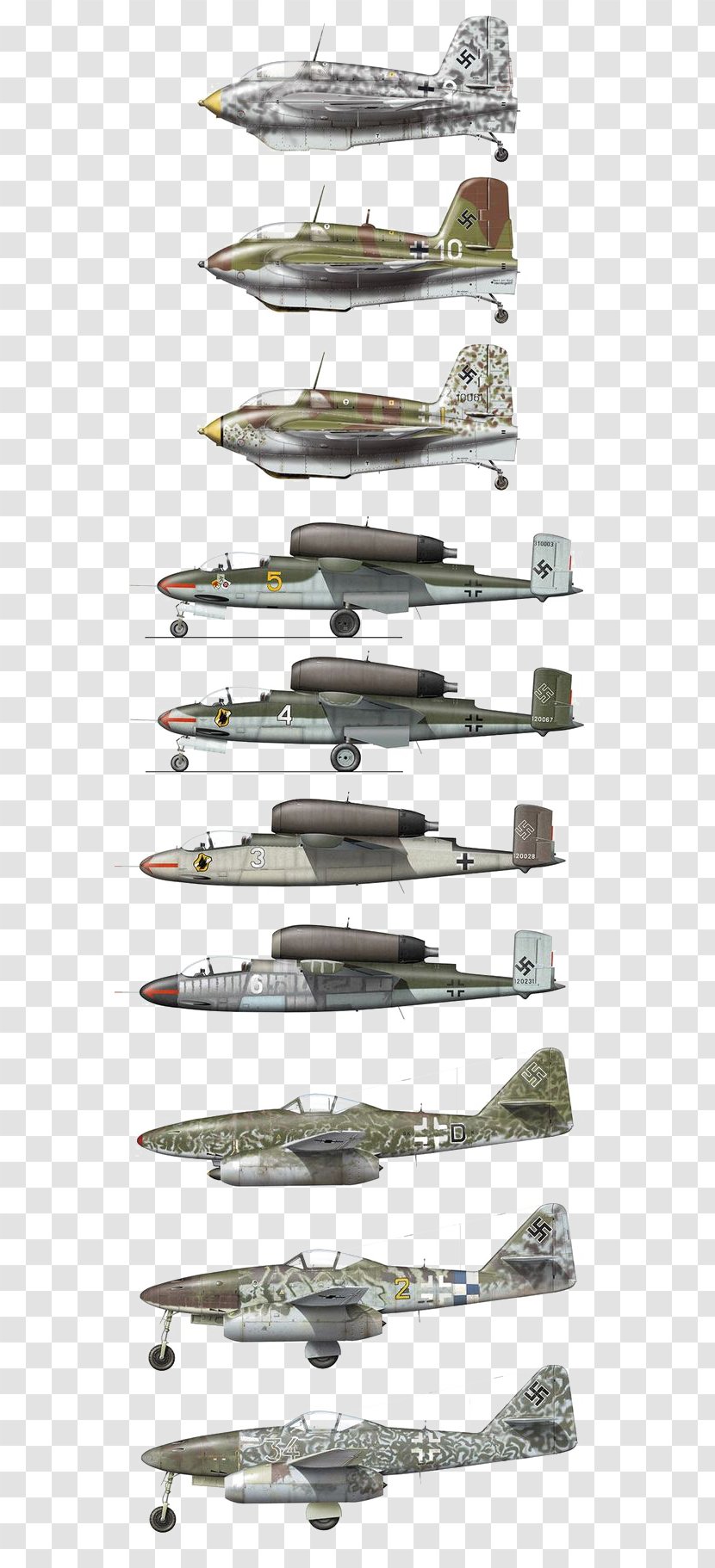 Heinkel He 162 Airplane Messerschmitt Me 262 163 Komet 111 - Aircraft Transparent PNG