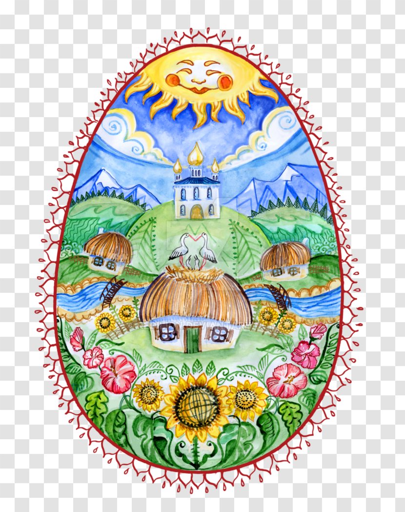Pysanka Easter Egg Post Cards Museum Of Ukrainian Folk Art - Flower Transparent PNG