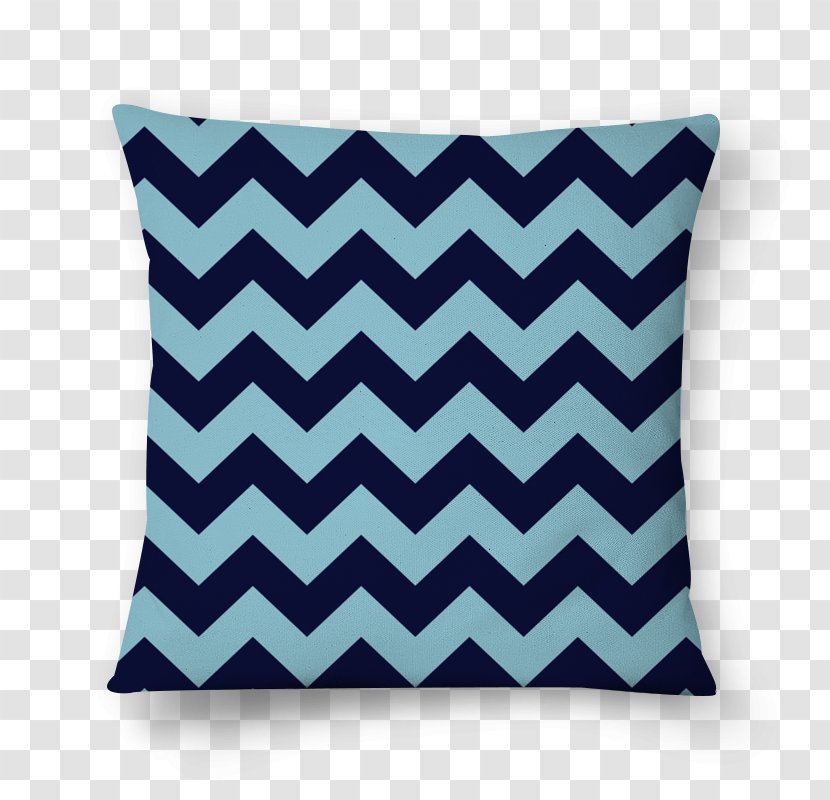 Graphic Design Zigzag Decorative Arts Cushion - Throw Pillow - Blue Chevron Transparent PNG