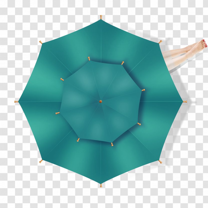 Umbrella Symmetry Green Pattern Transparent PNG