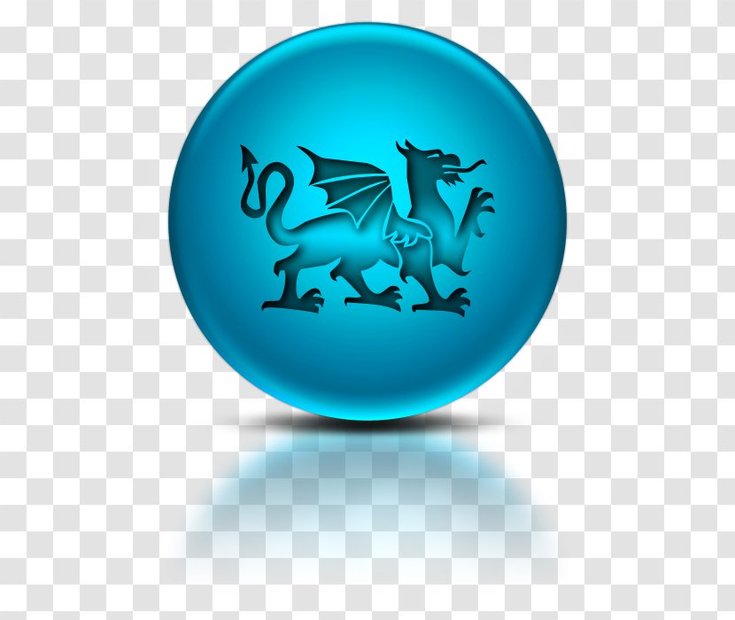 Wales Welsh Dragon Symbol - Tattoo - Blue Icon Transparent PNG