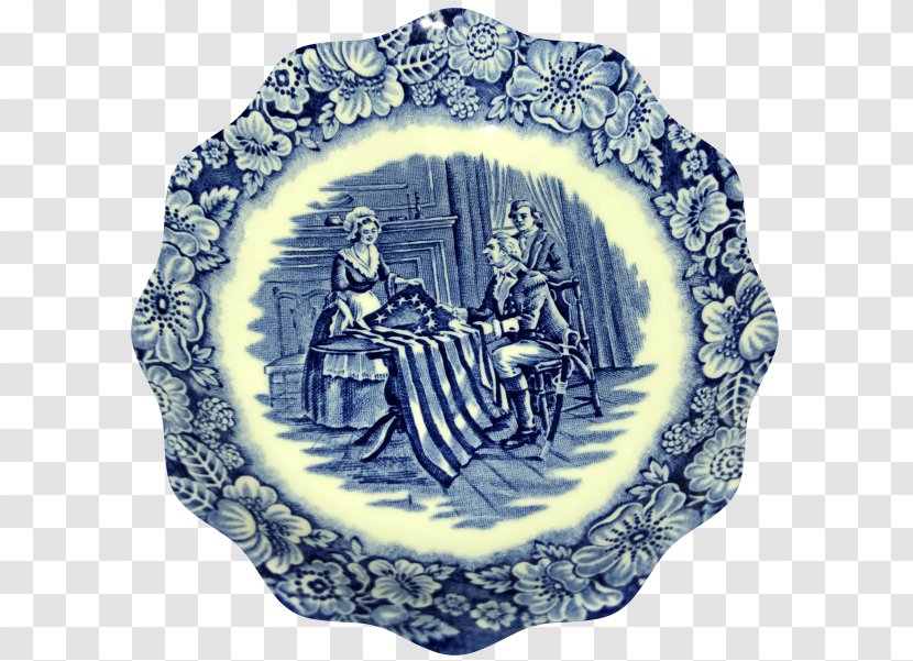 Generative Design Architecture Graphic Art - Blue And White Porcelain - Betsy Ross Transparent PNG