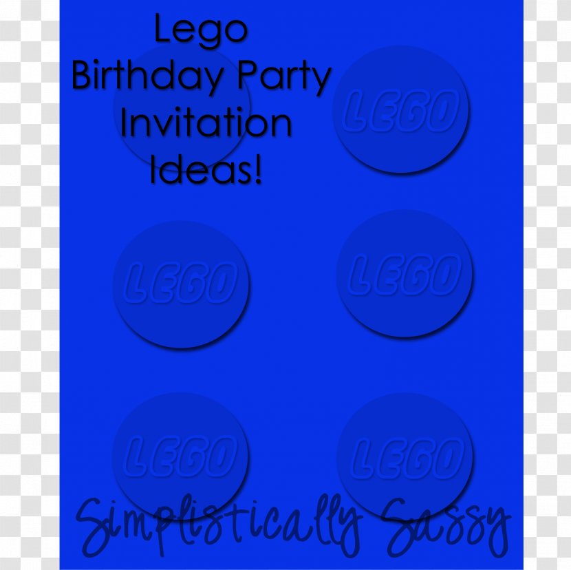 Birthday Blue Lego Star Wars Party - Cobalt - Invitation Transparent PNG