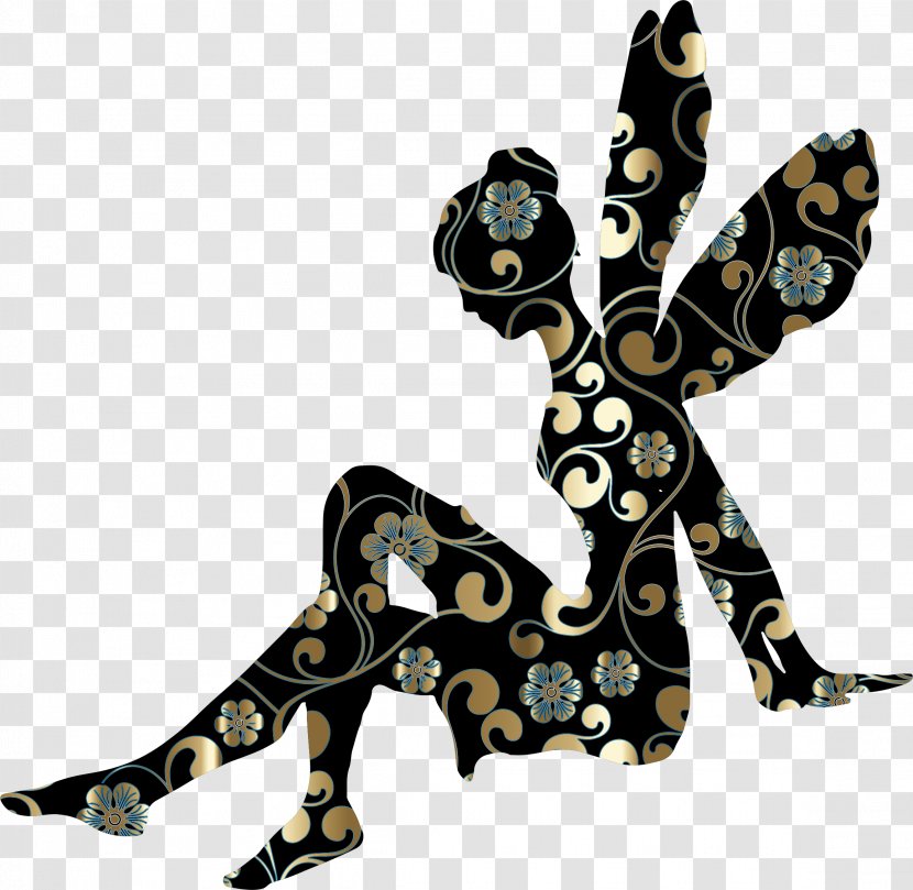 Fairy Silhouette Clip Art - Lizard Transparent PNG