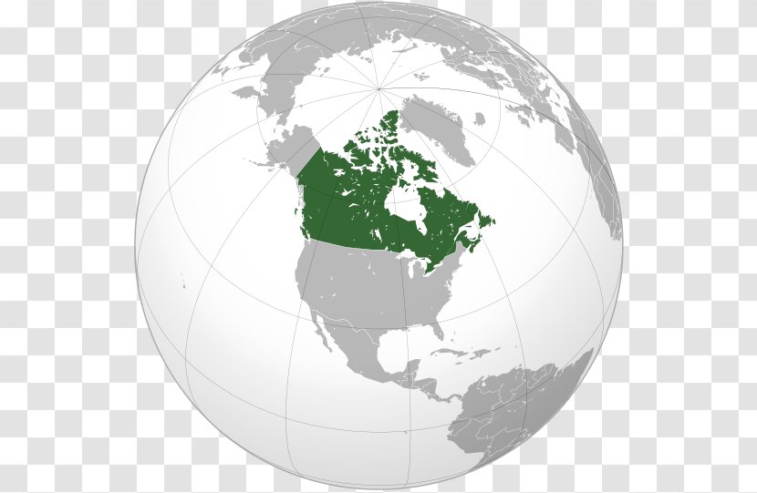 Canada United States Orthographic Projection Earth Globe Transparent PNG