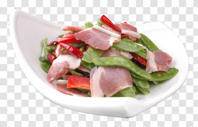 Snow Pea Ham Spinach Salad Prosciutto Curing - Steaming - Bacon Fried Green Beans Vector Transparent PNG
