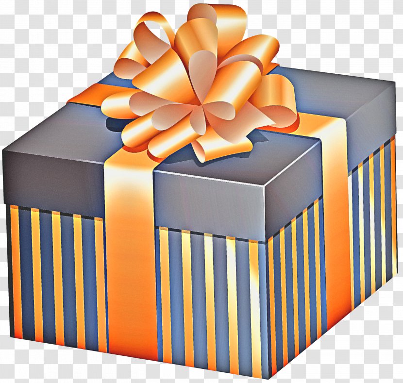 Birthday Gift Box - Orange - Present Transparent PNG