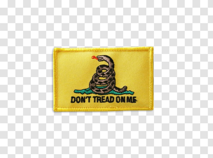 Gadsden Flag Of The United States Embroidered Patch - Army Combat Uniform - Eastern Diamondback Rattlesnake Transparent PNG