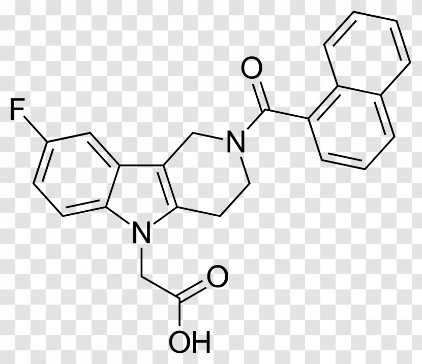 Setipiprant Receptor Antagonist Molecule Space-filling Model - Cas Registry Number Transparent PNG