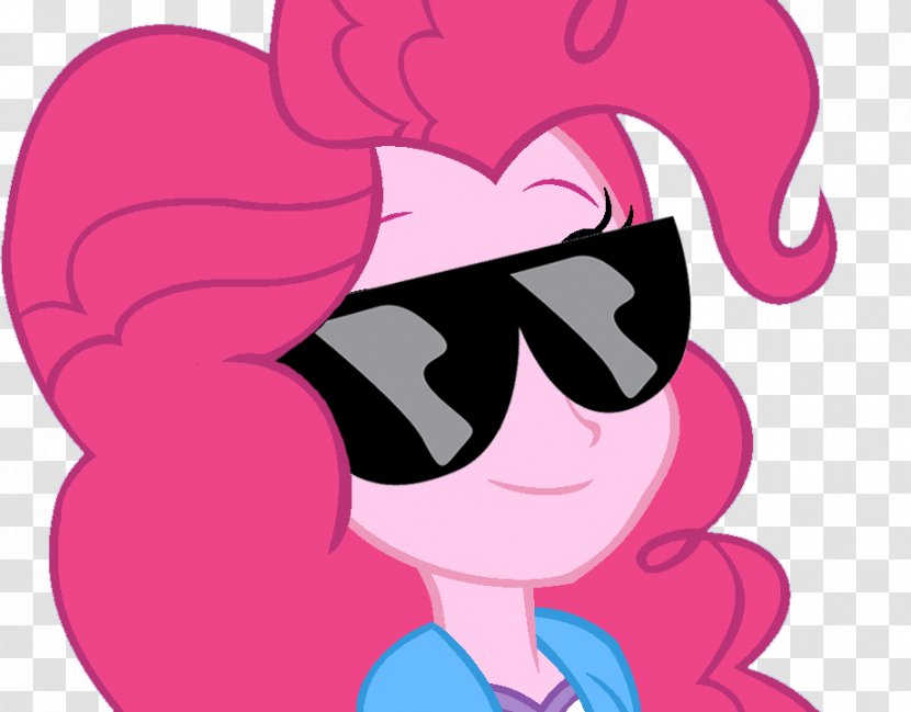 Pony Pinkie Pie Applejack Rainbow Dash Twilight Sparkle - Silhouette - Glasses Transparent PNG