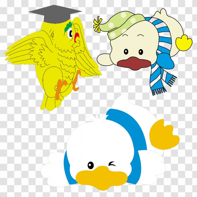 Donald Duck Cartoon Illustration - Child - Birds And Ducks Transparent PNG