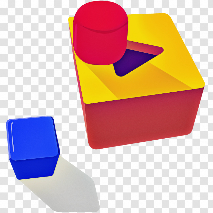 Yellow Plastic Toy Block Rectangle Magenta Transparent PNG