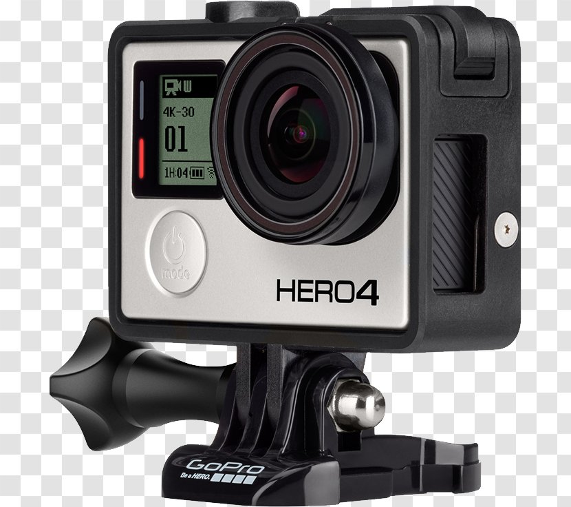 GoPro Hero 4 HERO4 Black Edition Silver Camera - Gopro Hero6 Transparent PNG