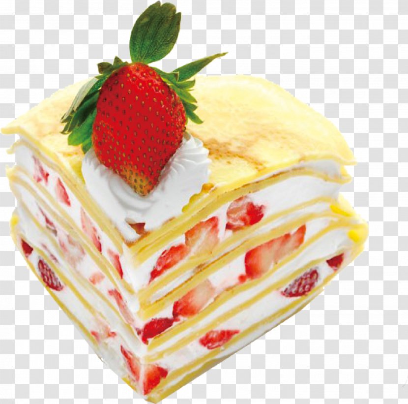 Cream Omelette Chocolate Cake Fried Egg Layer - Strawberry - Sandwich Transparent PNG